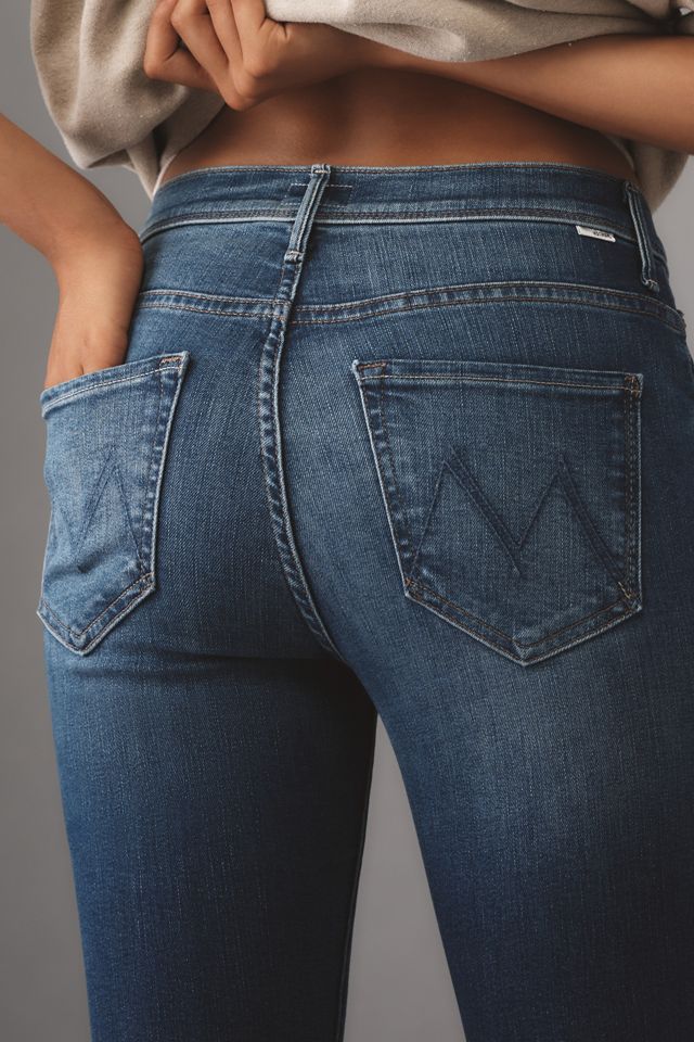 MOTHER Cruiser Sneak Straight Mid-Rise Fray Jeans #4