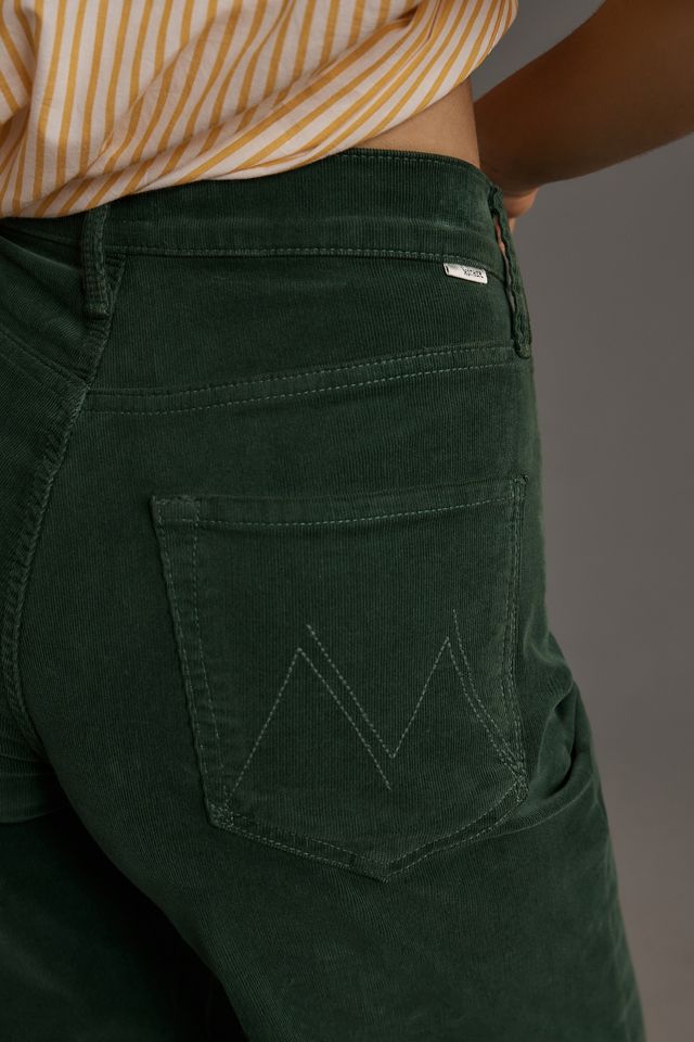 MOTHER The Ditcher Roller Zip Sneak Corduroy High-Rise Wide-Leg Jeans #4