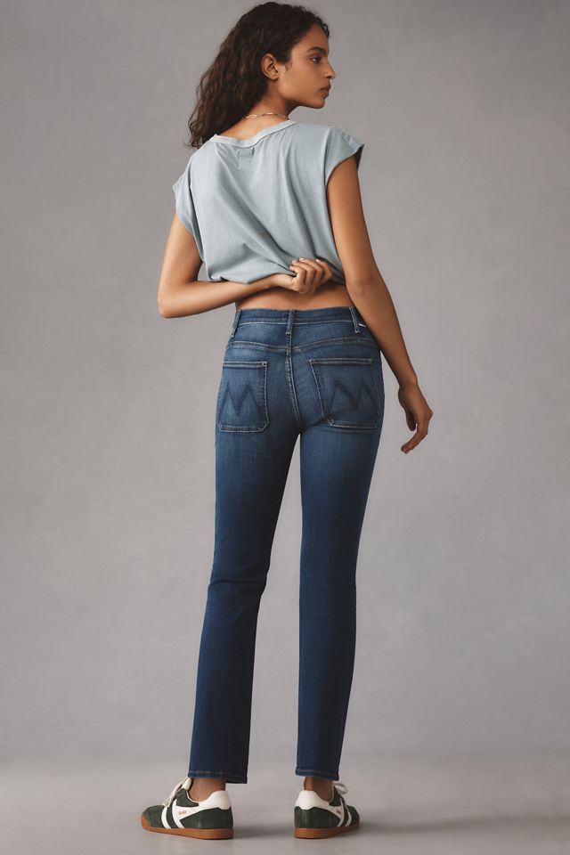 MOTHER Patch Pocket Insider Mid-Rise Crop Flare Jeans #3
