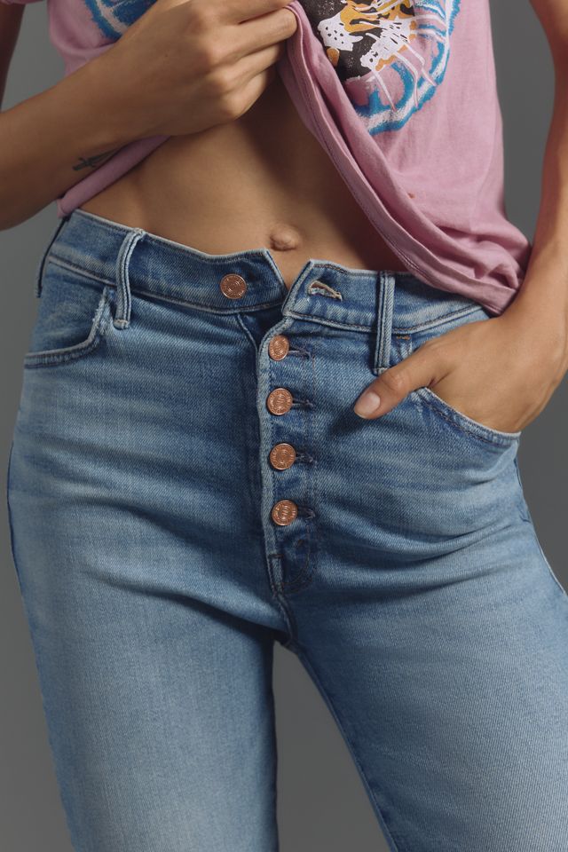 MOTHER The Pixie Hustler High-Rise Ankle Fray Jeans #2