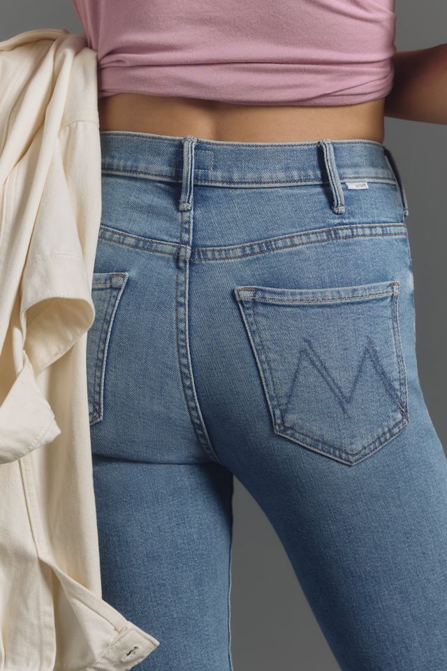 MOTHER The Pixie Hustler High-Rise Ankle Fray Jeans #4