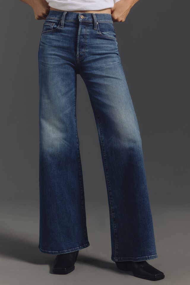 MOTHER The Tomcat Roller Sneak High-Rise Wide-Leg Jeans #1