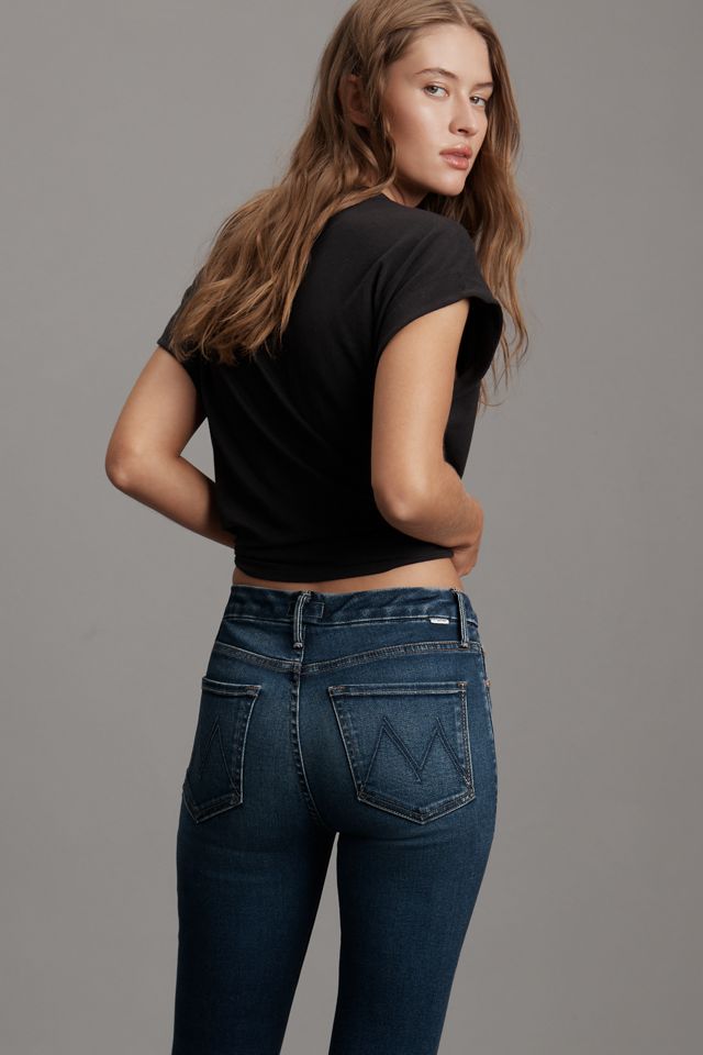MOTHER The Looker High-Rise Ankle Fray Jeans #2