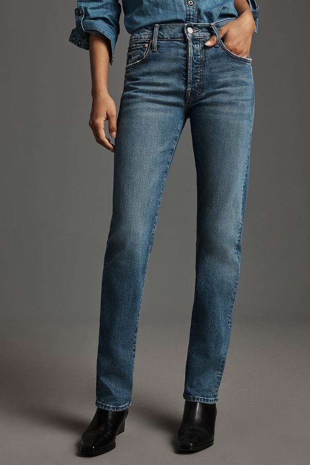 MOTHER The Hiker Skimp Mid-Rise Straight-Leg Jeans #1
