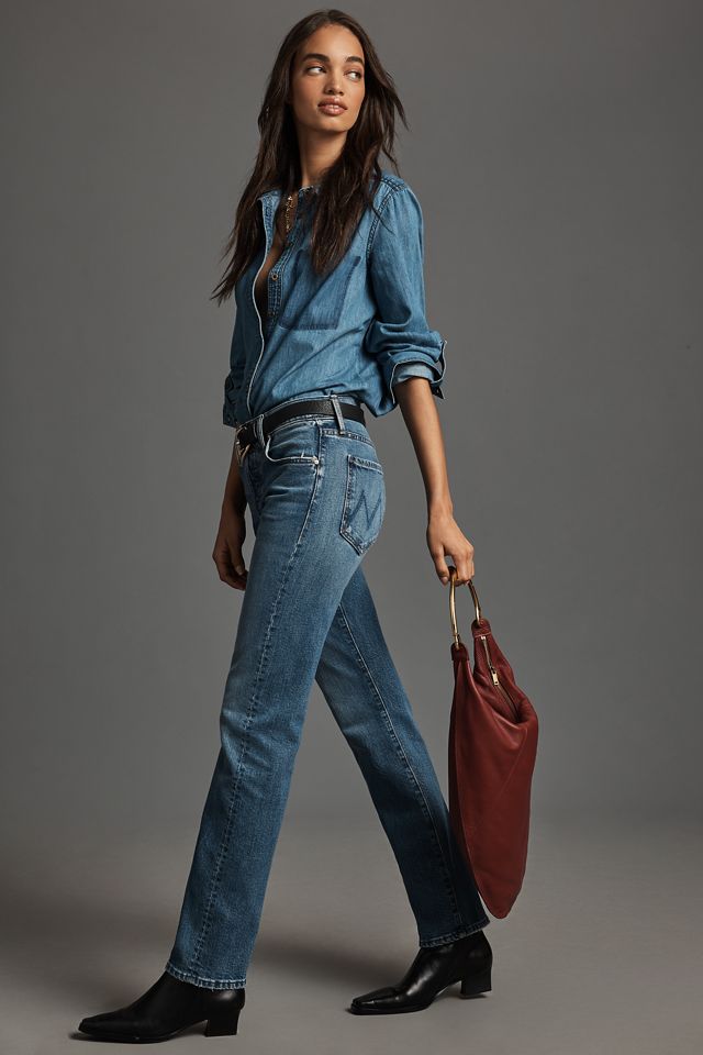 MOTHER The Hiker Skimp Mid-Rise Straight-Leg Jeans #4