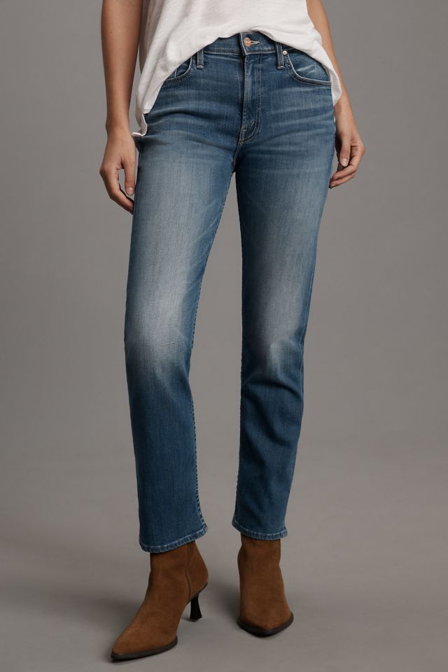 MOTHER The Rider Mid-Rise Straight-Leg Ankle Jeans #1