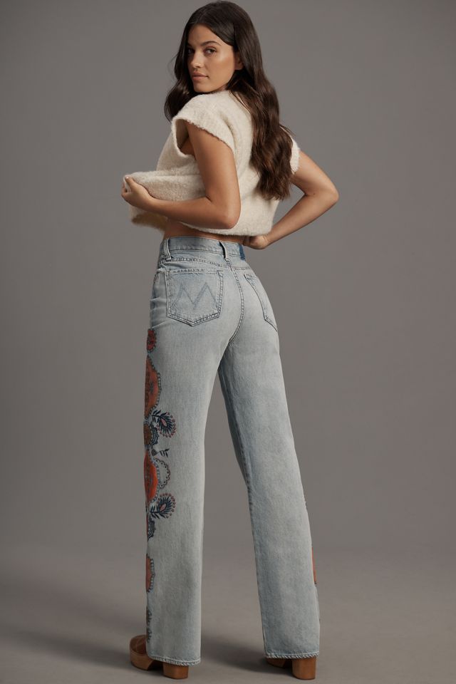 MOTHER The Maven Sneak High-Rise Wide-Leg Jeans #3