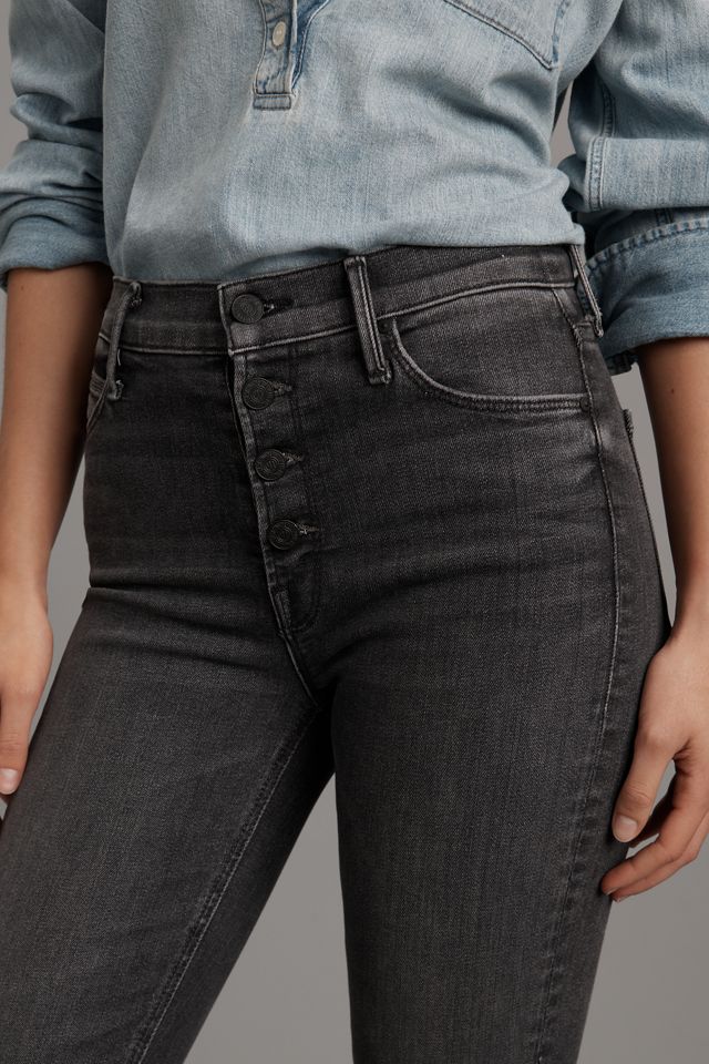 MOTHER The Dazzler Mid-Rise Ankle Fray Jeans #3