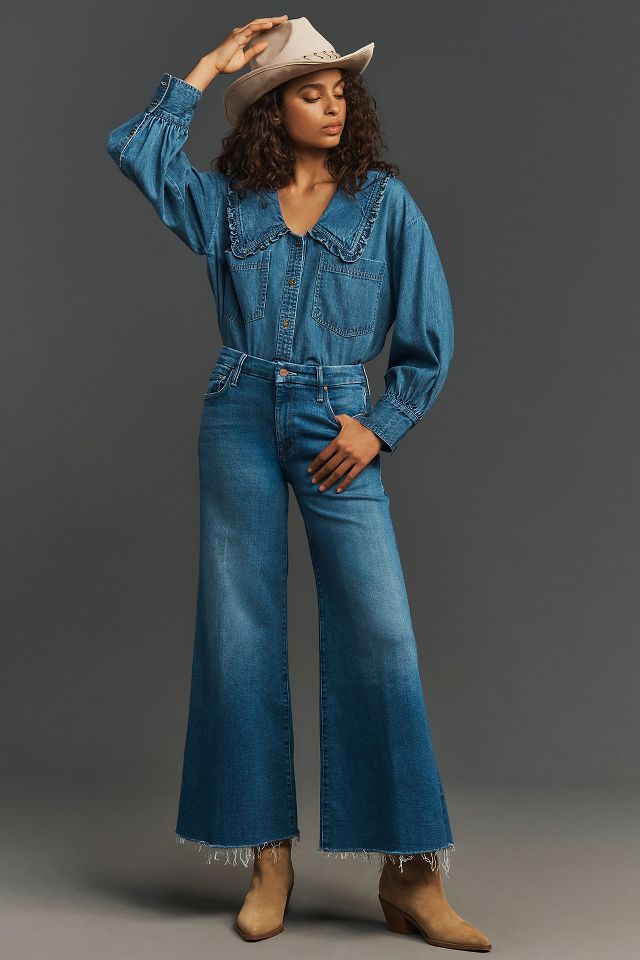 MOTHER The Lil Roller Fray Petite Jeans