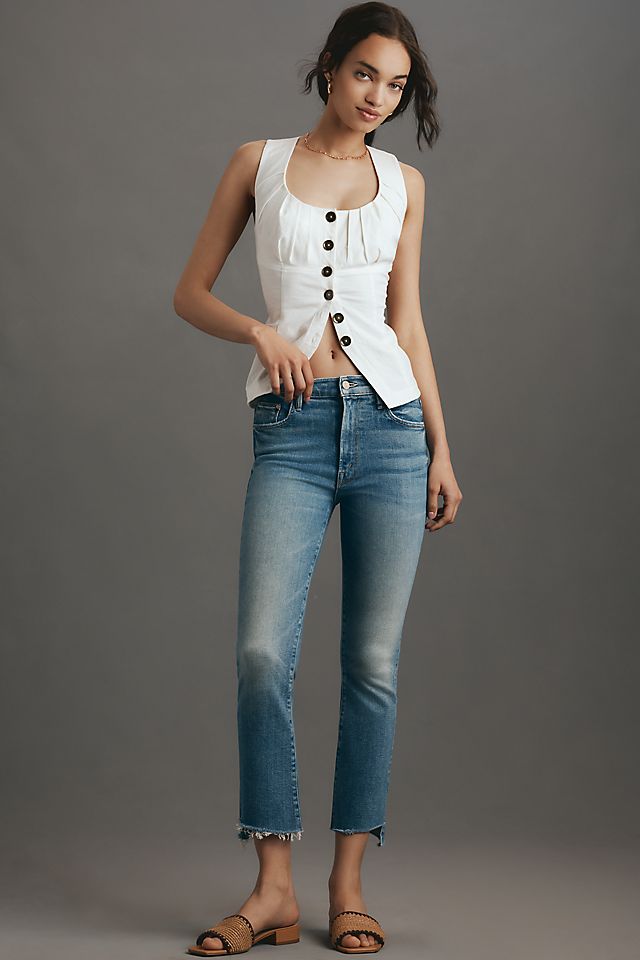 MOTHER The Insider Crop Step Fray Jeans | Anthropologie MOTHER The Insider Crop Step Fray Jeans | Anthropologie