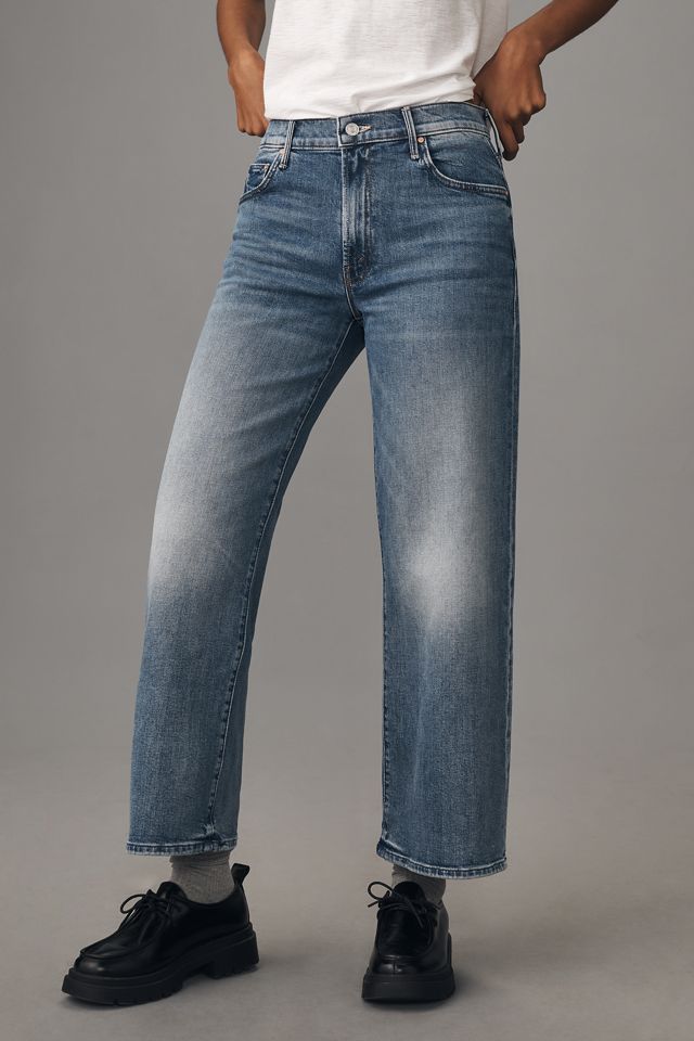 MOTHER The Maven Ankle Mid-Rise Wide-Leg Jeans #1