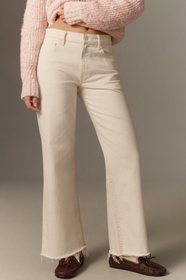 MOTHER The Maven Mid-Rise Ankle Fray Jeans #3