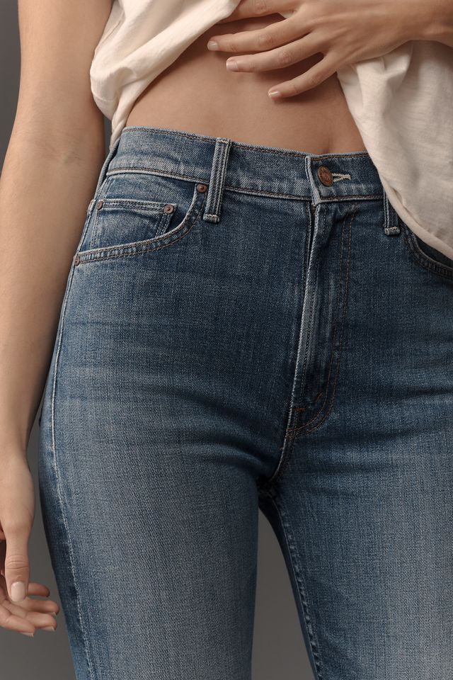 MOTHER The Rider High-Rise Ankle Step Fray Jeans #3