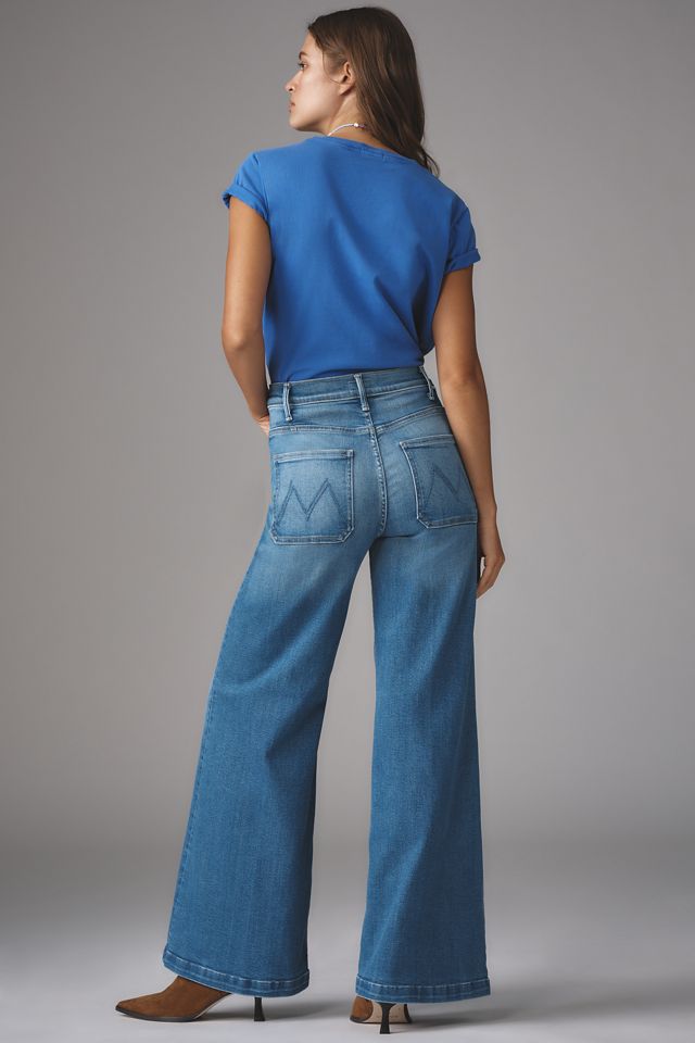 MOTHER The Hustler Roller Sneak Patch Pocket High-Rise Wide-Leg Jeans #2