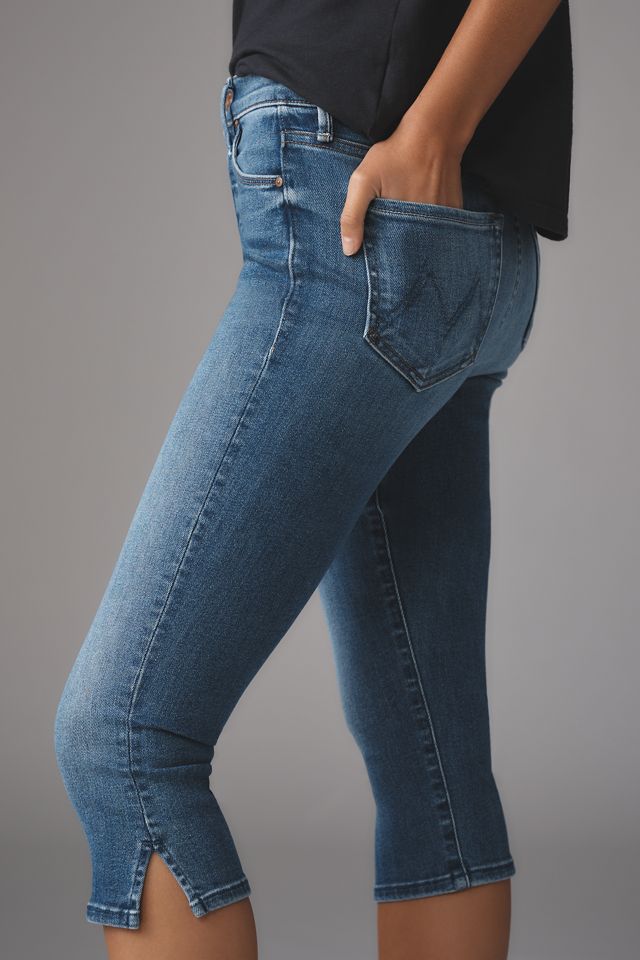 MOTHER The Stunner Bunny Snip Capri Straight-Leg Jeans #3