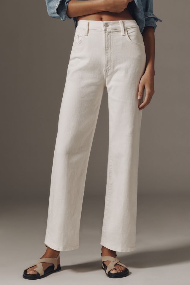 デニム・ジーパン MOTHER 'The Rambler Zip Ankle' jeans White THE RAMBLER ZIP ANKLE FAIREST OF THEM ALL | MOTHER DENIM