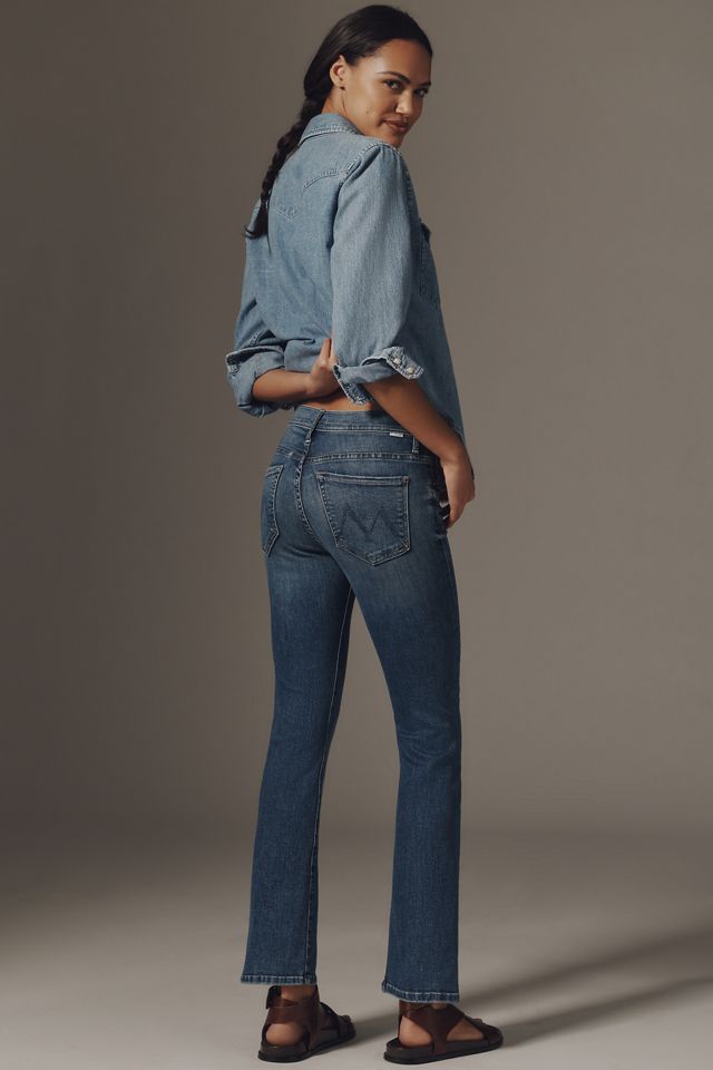 MOTHER The Insider Flood Mid-Rise Fray Jeans #3