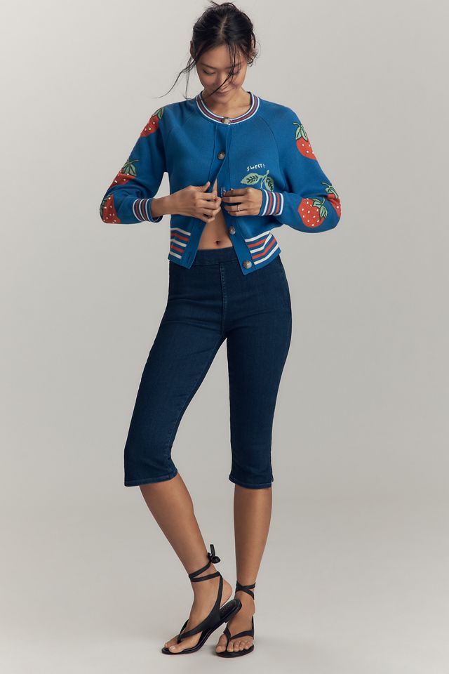 MOTHER The Nothing Bunny High-Rise Pedal Pusher Jeans #1
