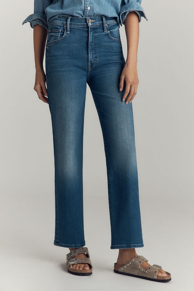 Mother The Rambler Zip Flood High-Rise Wide-Leg Jeans #1