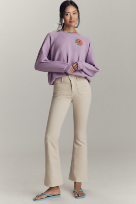 The Patch Pocket Weekender High-Rise Flare Jeans