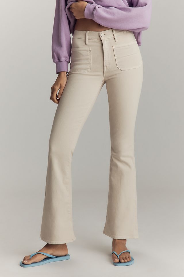 MOTHER The Patch Pocket Weekender High-Rise Flare Jeans #1