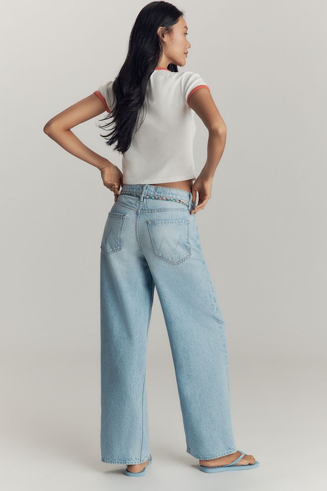 MOTHER The Shoelace Fun Dip High-Rise Wide-Leg Jeans #2