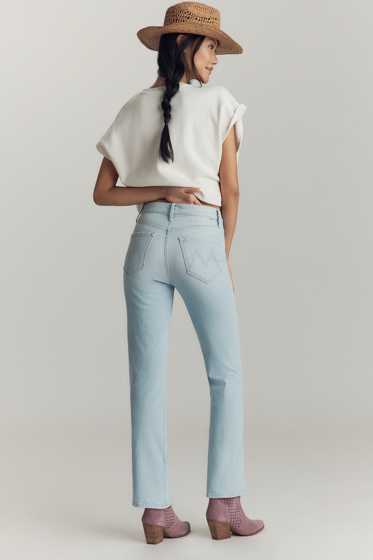 MOTHER The Tripper High-Rise Straight-Leg Jeans