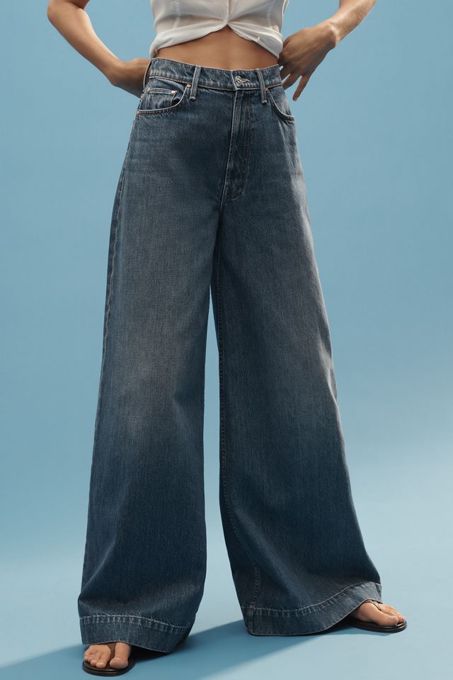 MOTHER The Headliner Sneak High-Rise Wide-Leg Jeans #1