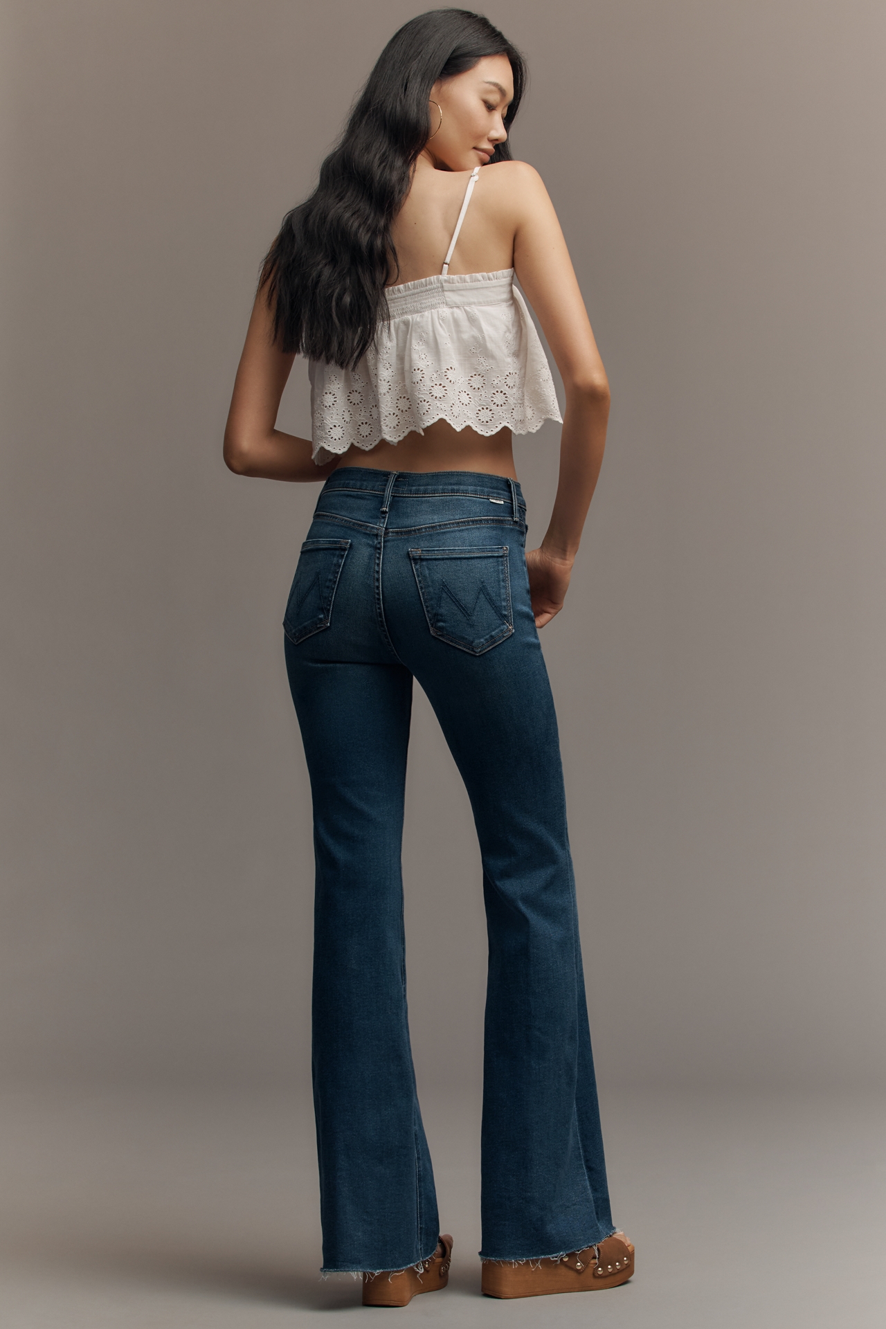 MOTHER The Doozy Fray High-Rise Flare Jeans