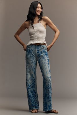 MOTHER SNACKS! Fun Dip High-Rise Utility Puddle Jeans