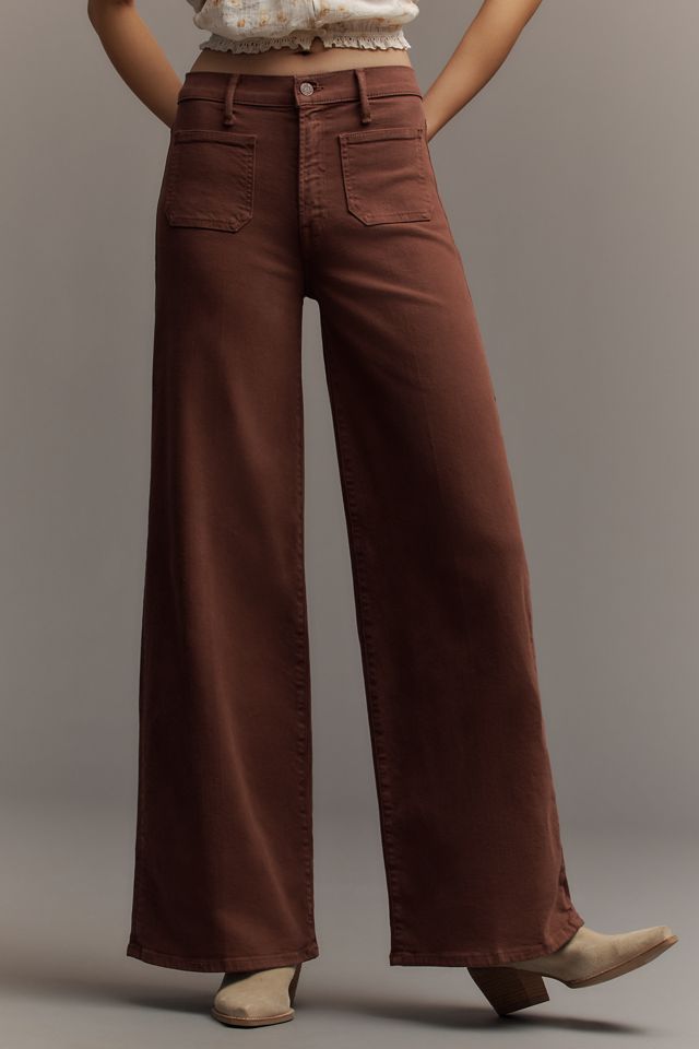 MOTHER The Patch Pocket Undercover Sneak High-Rise Wide-Leg Jeans #1