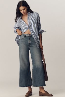 パンツ mother denim the roller crop fray MOTHER The Hustler Roller Fray Jeans | Neiman Marcus