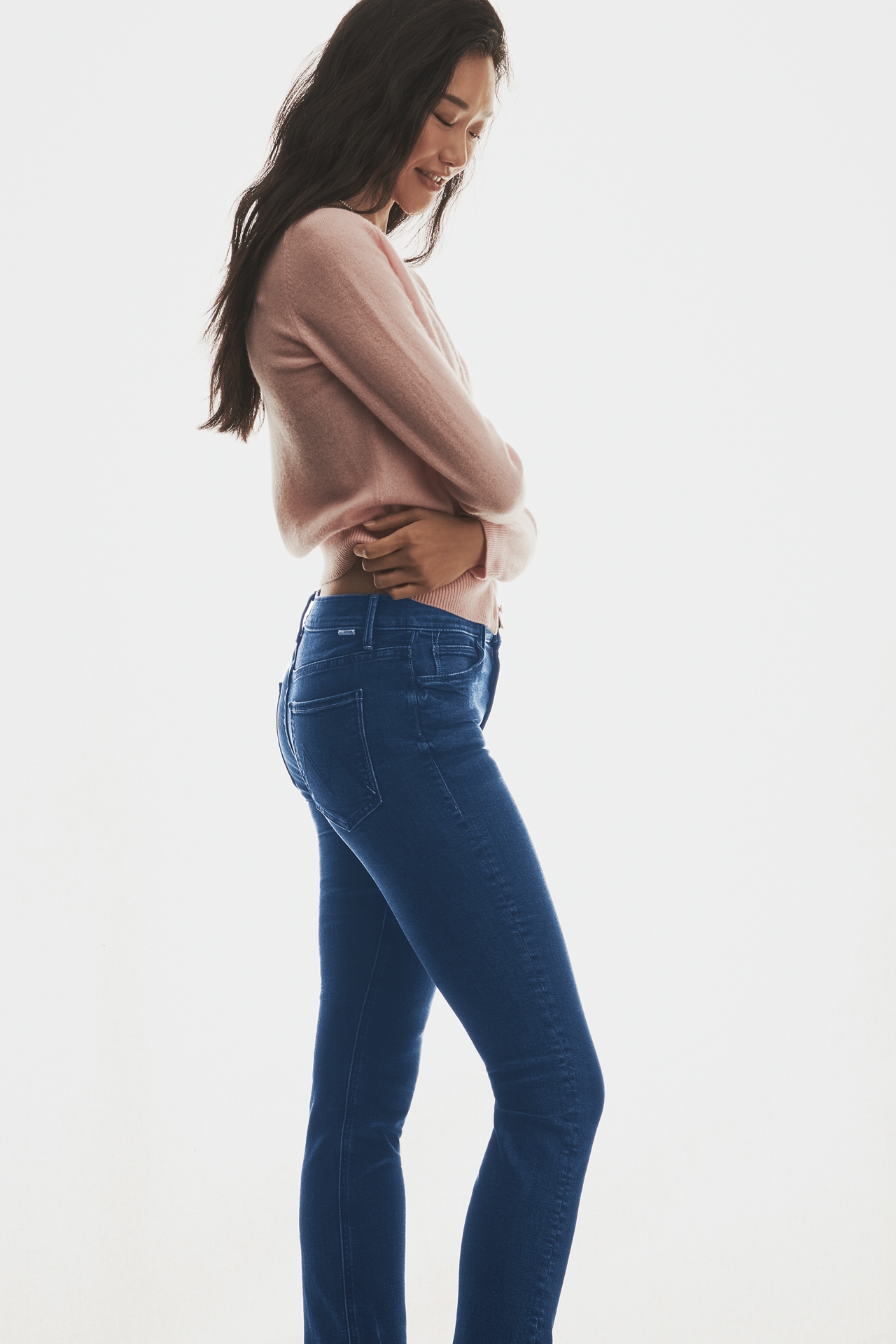 MOTHER The Dazzler Mid-Rise Ankle Straight-Leg Jeans