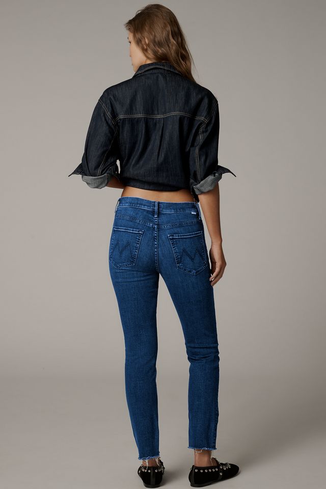 MOTHER The Dazzler Mid-Rise Ankle Straight-Leg Jeans #3
