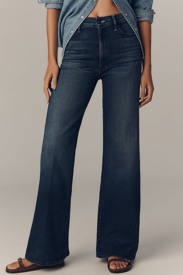 MOTHER The Hustler Roller Sneak High-Rise Wide-Leg Jeans #1