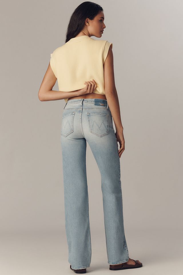 MOTHER The Kick It High-Rise Straight-Leg Jeans