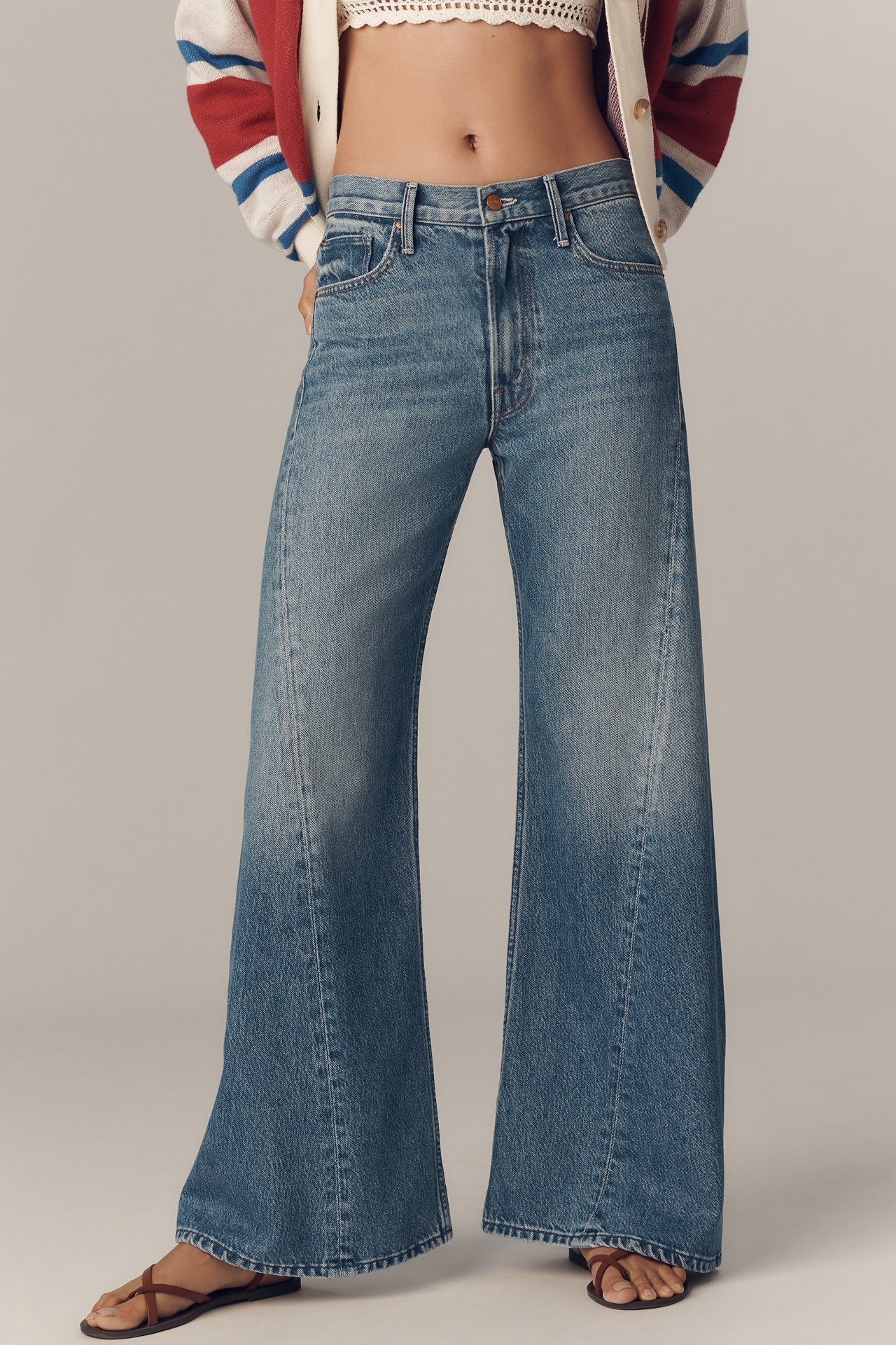MOTHER The Lemon Twist High-Rise Flare Jeans