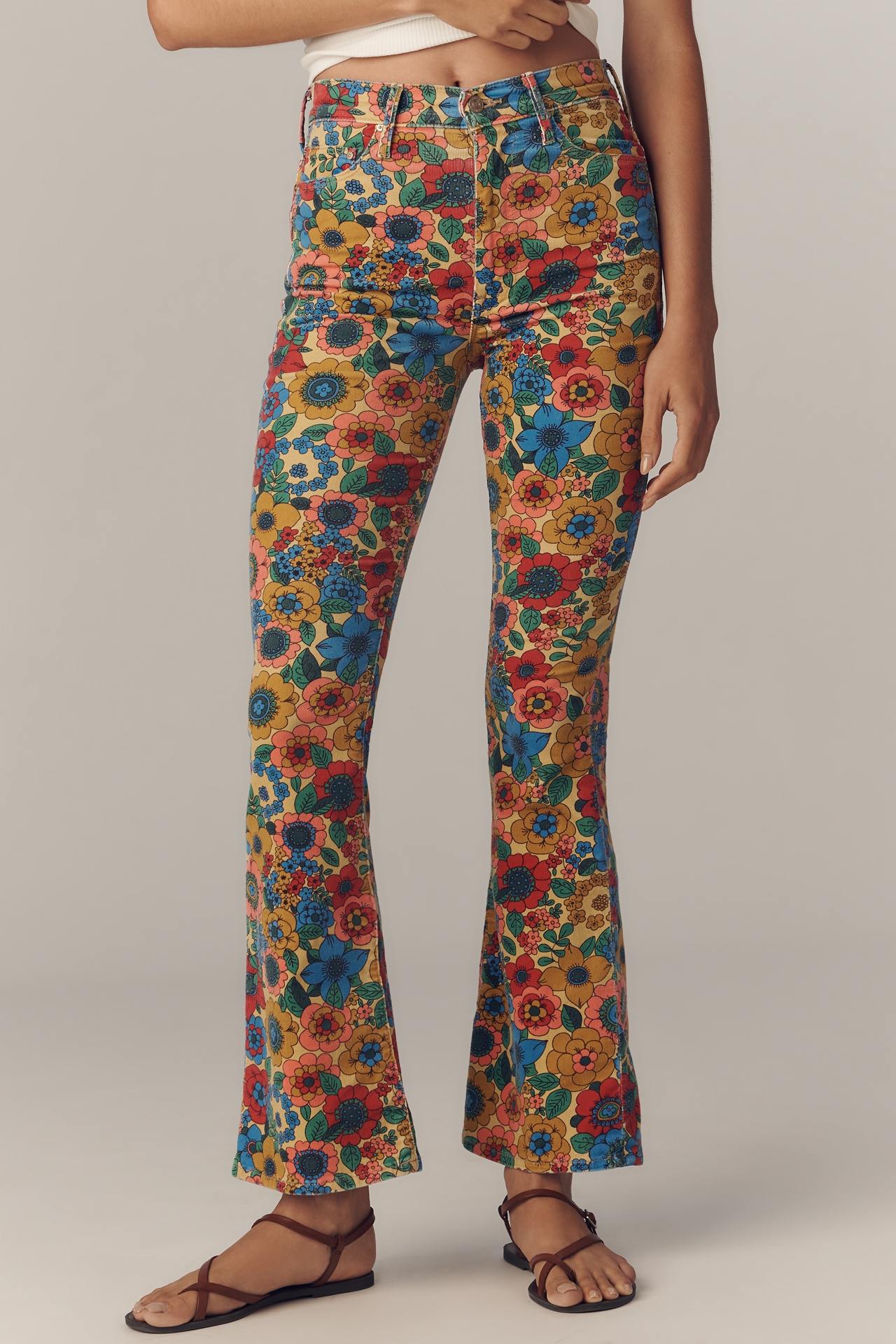 MOTHER The Weekender Skimp Mid-Rise Flare Jeans