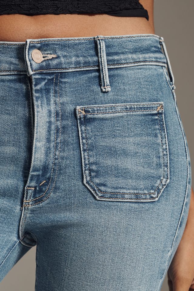MOTHER The Patch Pocket Weekender Mid-Rise Flare Jeans #2