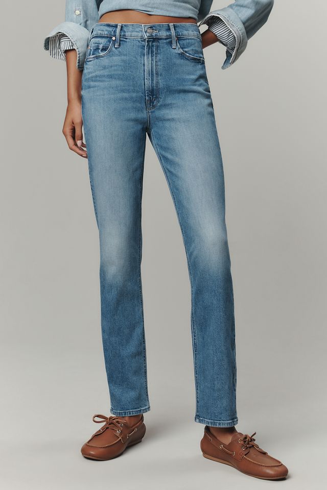 MOTHER The Dazzler Flood Mid-Rise Straight-Leg Jeans #1