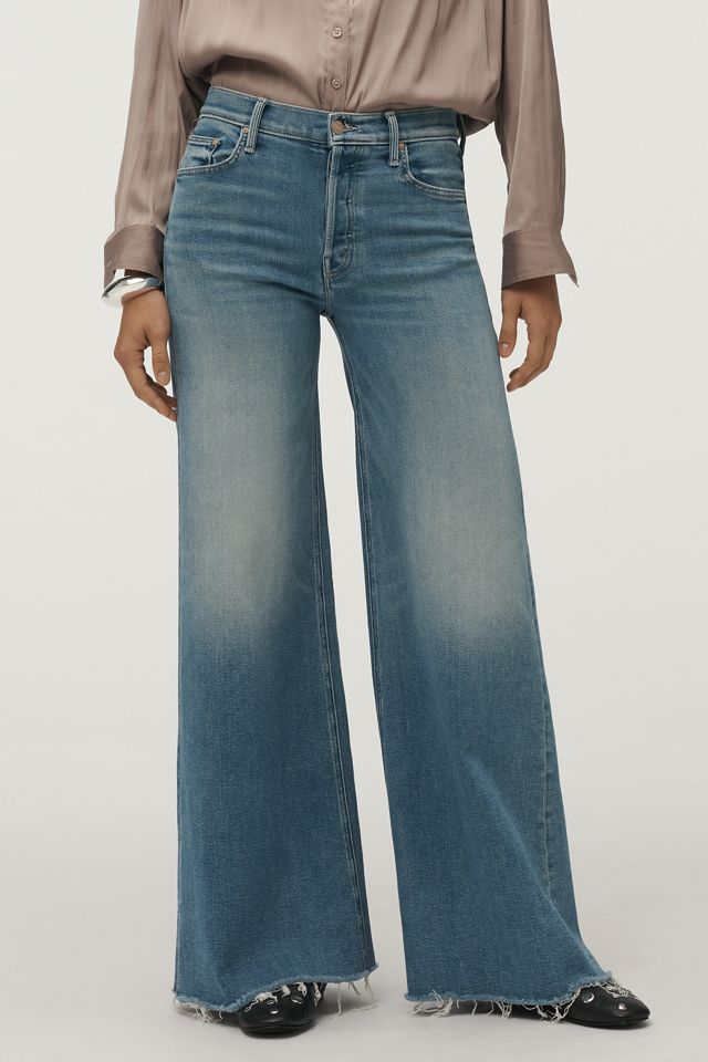 MOTHER The Tomcat Swisher Sneak High-Rise Wide-Leg Jeans #1