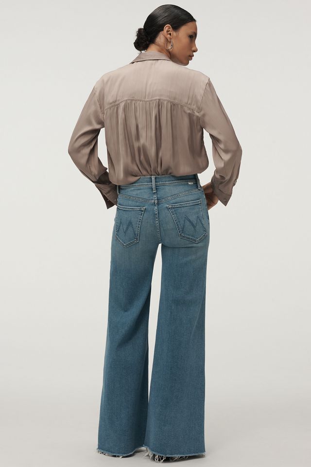 MOTHER The Tomcat Swisher Sneak High-Rise Wide-Leg Jeans #2