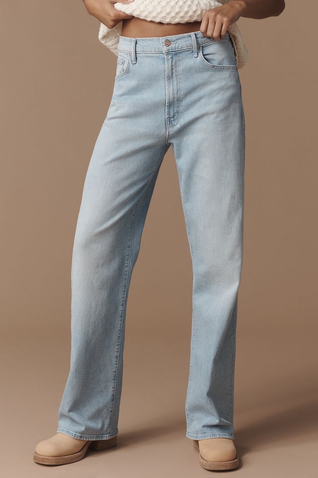 MOTHER The Maven Sneak High-Rise Straight-Leg Jeans #1