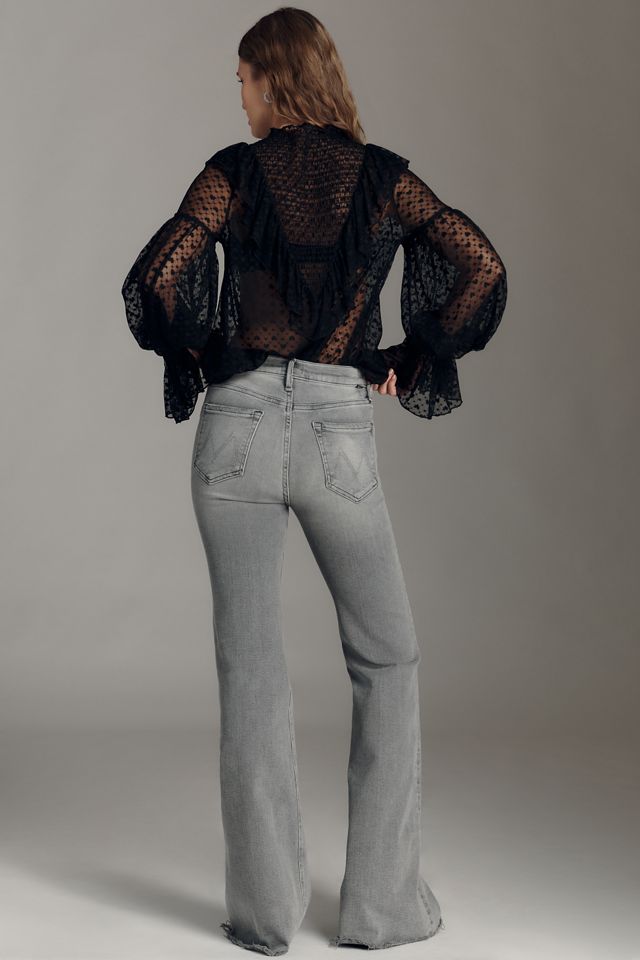 MOTHER The Doozy Fray High-Rise Flare Jeans #2