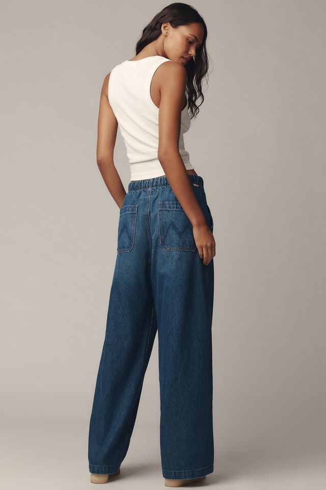 MOTHER The Buffet Nerdy High-Rise Wide-Leg Drawstring Jeans #2