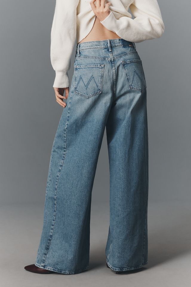 MOTHER Pipe Dream Button Sneak High-Rise Wide-Leg Jeans #4