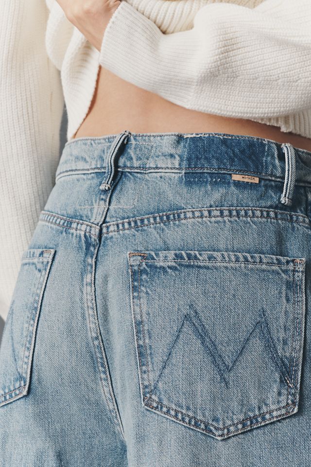 MOTHER Pipe Dream Button Sneak High-Rise Wide-Leg Jeans #5