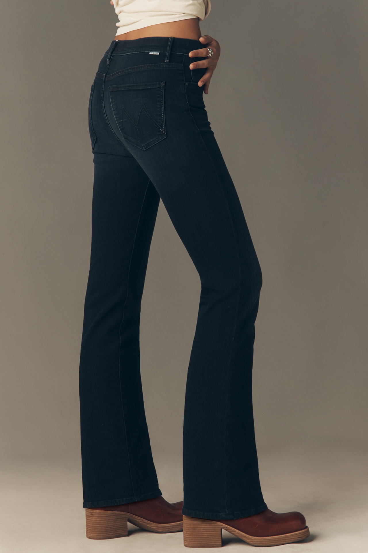 MOTHER Smokin Skimp Mid-Rise Straight Jeans