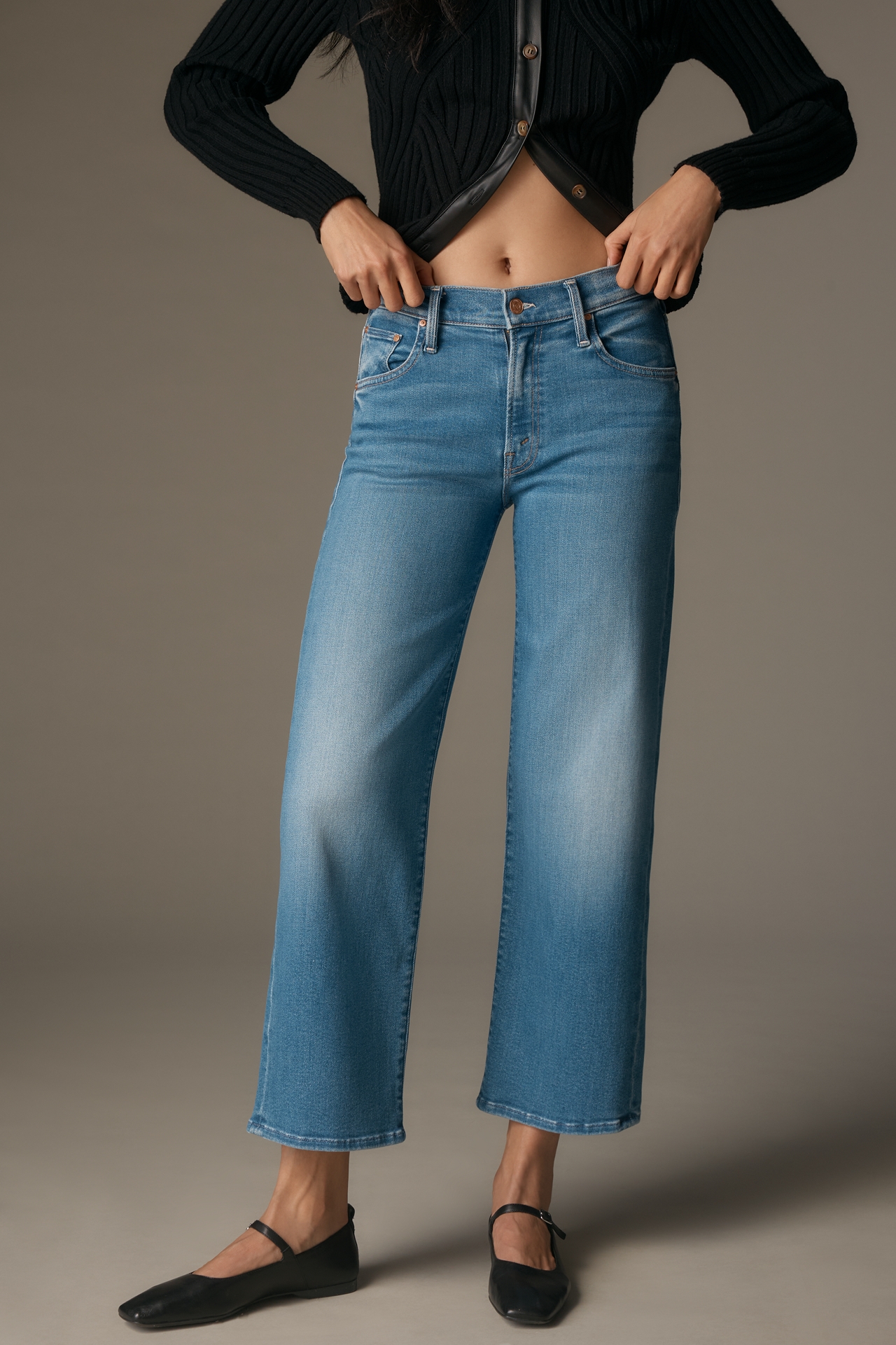 MOTHER The Rambler Mid-Rise Straight Jeans
