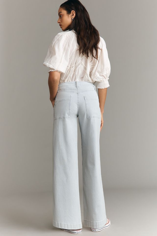 MOTHER Spinner Utility High-Rise Wide-Leg Jeans | Anthropologie